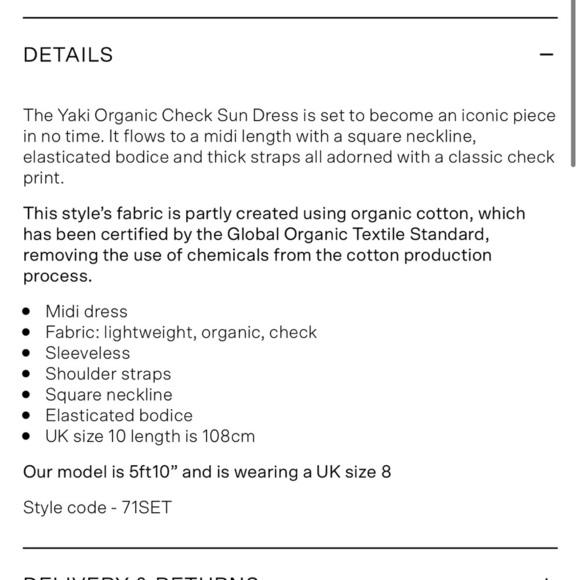 Cottagecore pastel plaid shirred maxi dress - Picture 12 of 12